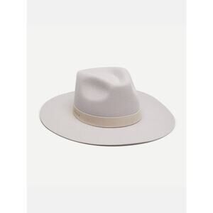 WYETH Women's Silver Gray River 100% Fedora Hat One Size NWT